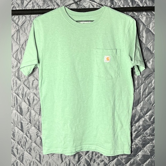 Carhartt Men's Mint Green Short Sleeve Tee loose fit - Picture 4 of 9